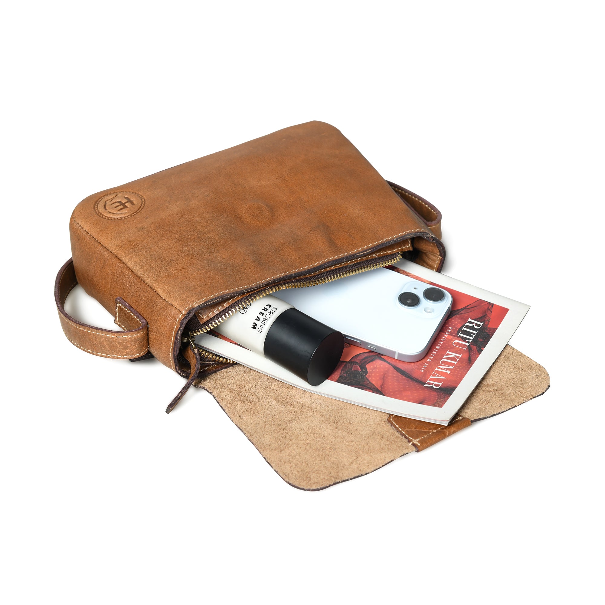 The Heritage Leather Satchel - Tan Colour